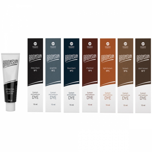 Краска для ресниц и бровей BronSun 15ml